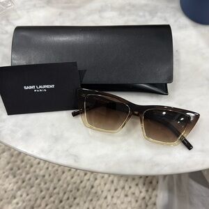 Saint Laurent Brown 276 mica sunglasses